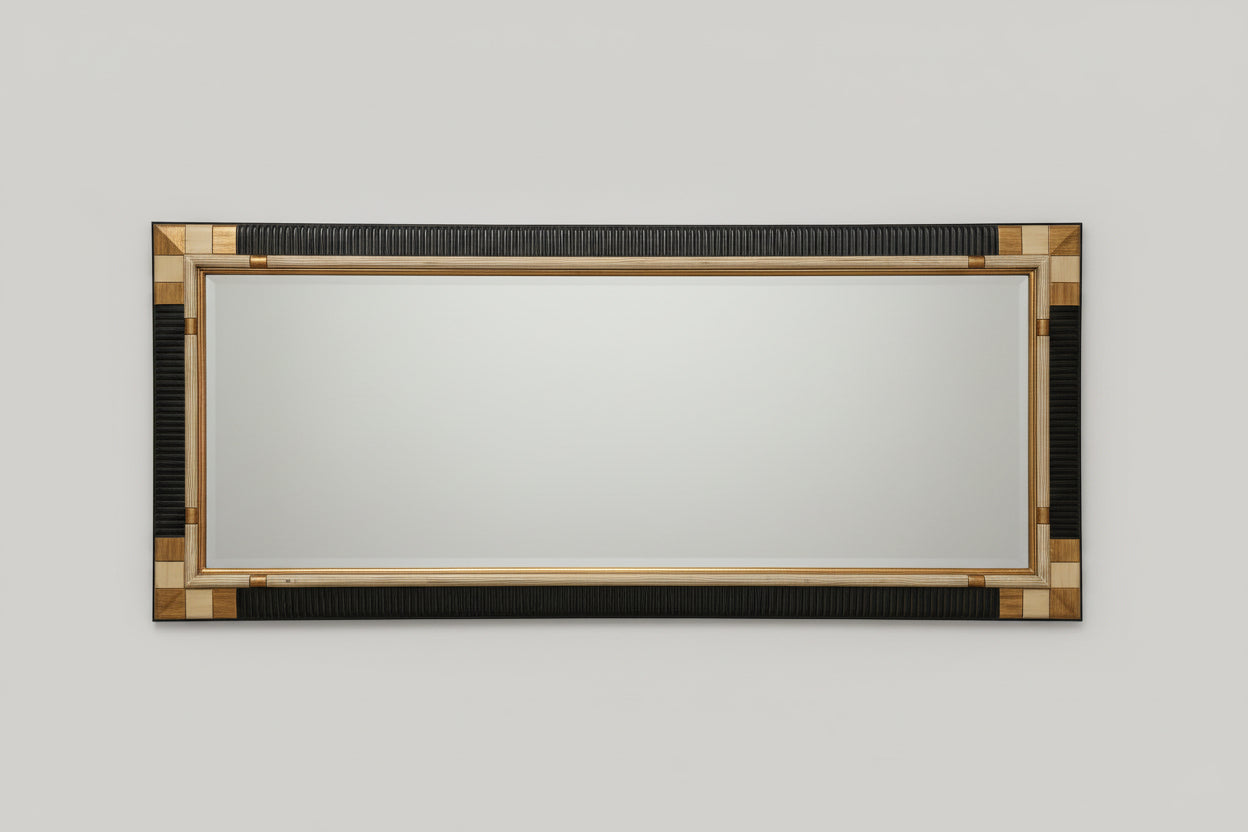 Хоризонтално огледало за хол или хотелско фоайе (Large Horizontal Hallway Mirror) - 180x80 см - Full Perspective