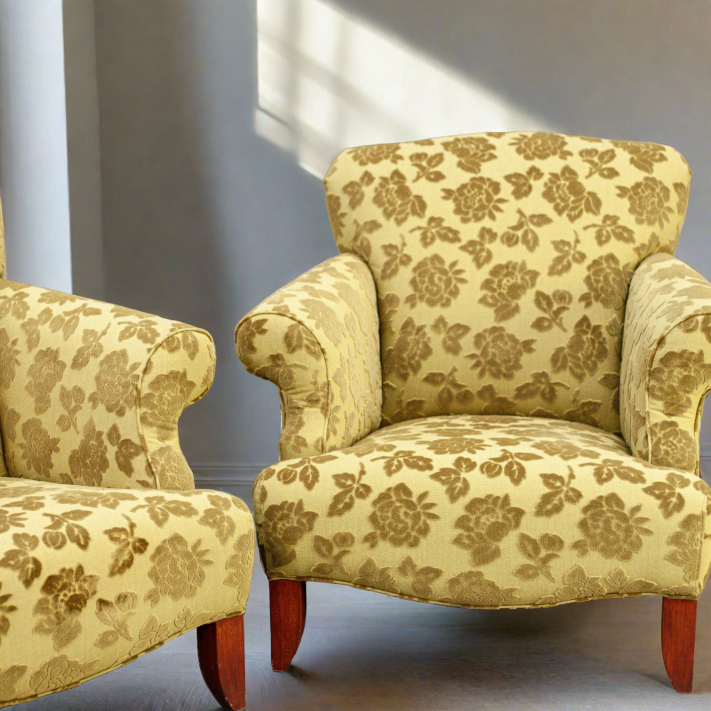 VICTORIAN STYLE ARMCHAIRS