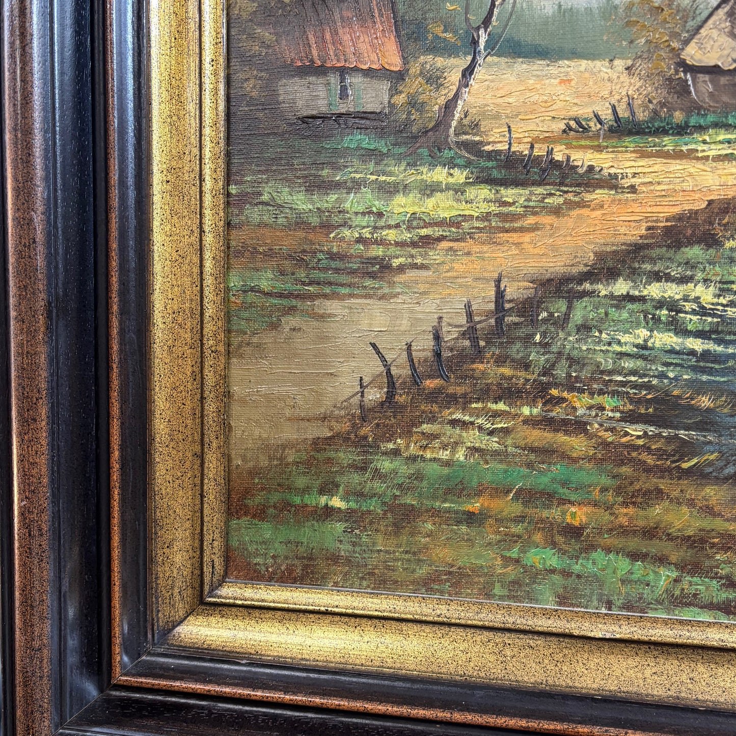 Детайл на стара селска воденица край река (Antique Watermill & River Landscape Detail) - Есенна палитра - Close-up