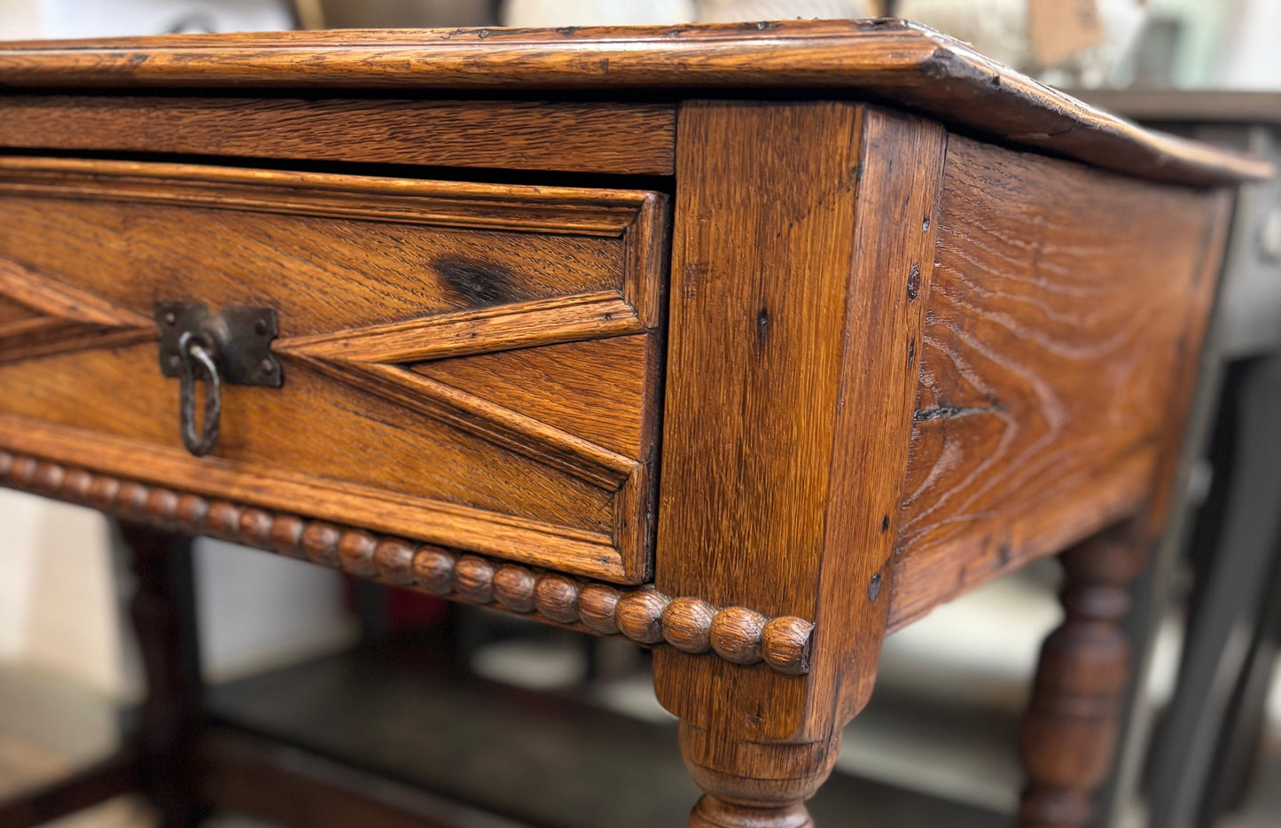 АНТИКВАРНА ДЪБОВА МАСА В СТИЛ Jacobean Revival /1880-1900г./