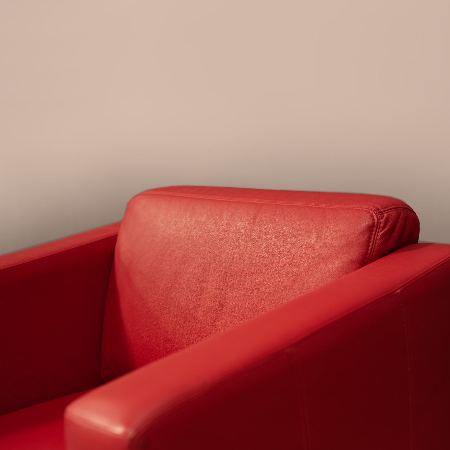 Близък план на мека кожена възглавница (Close-up of Soft Leather Cushion) – Холандско качество – Macro Detail