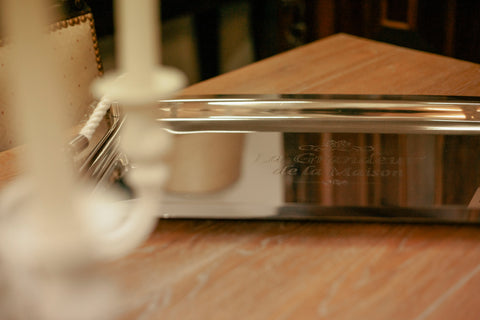 STAINLESS STEEL SERVING TRAYS