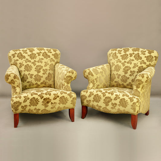 VICTORIAN STYLE ARMCHAIRS