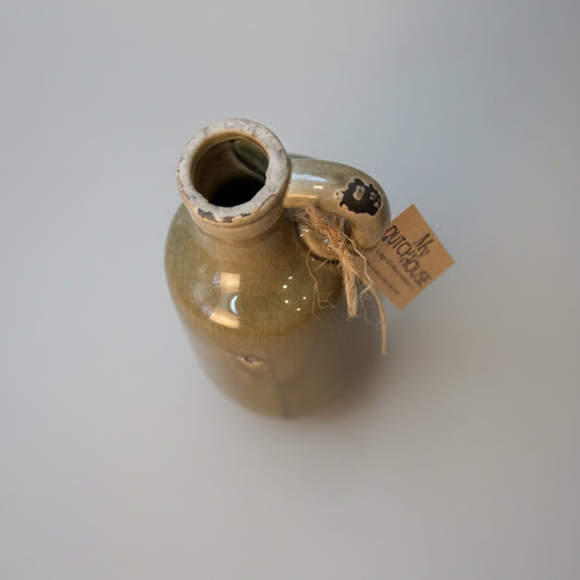 DECORATIVE CERAMIC PITCHER WITH RUSTIC GLAZE