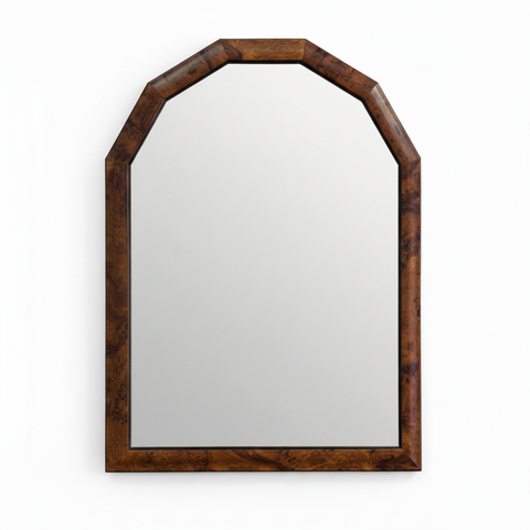 Голямо кристално огледало с осмоъгълна рамка (Large Octagonal Crystal Wall Mirror) - Ретро дизайн - Front View