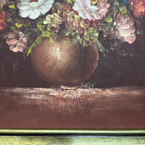 Подпис на художника върху маслена живопис (Hand-signed Oil Painting Signature Detail) - Доказателство за автентичност - Close-up