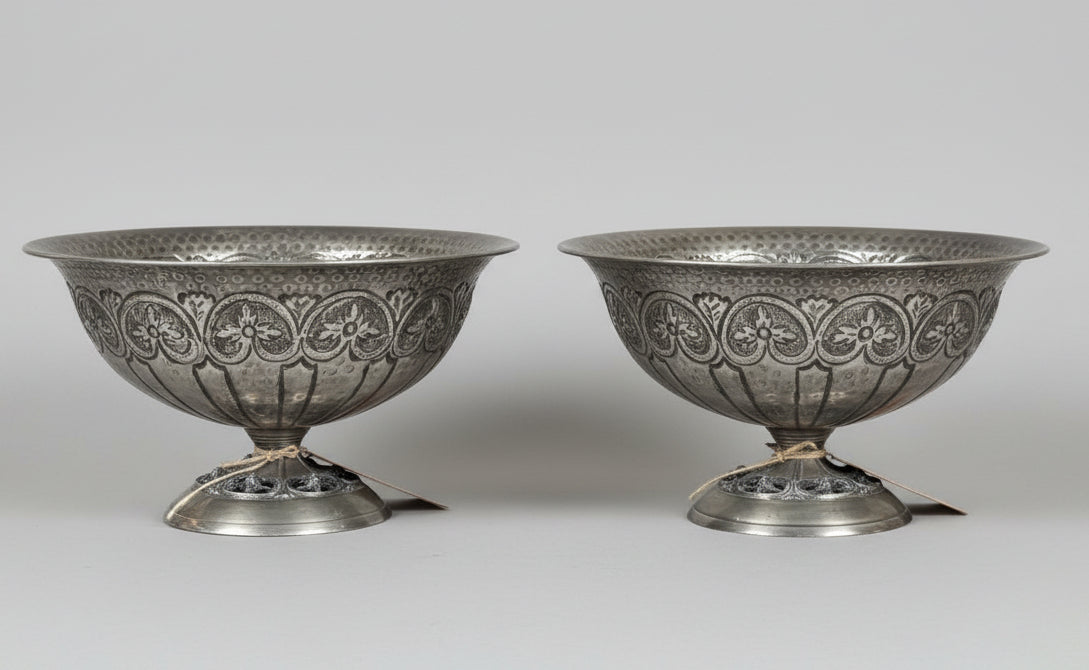 ДЕКОРАТИВНИ МЕСИНГОВИ КУПИ СЪС СРЕБЪРНО ПОКРИТИЕ