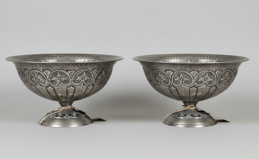 ДЕКОРАТИВНИ МЕСИНГОВИ КУПИ СЪС СРЕБЪРНО ПОКРИТИЕ