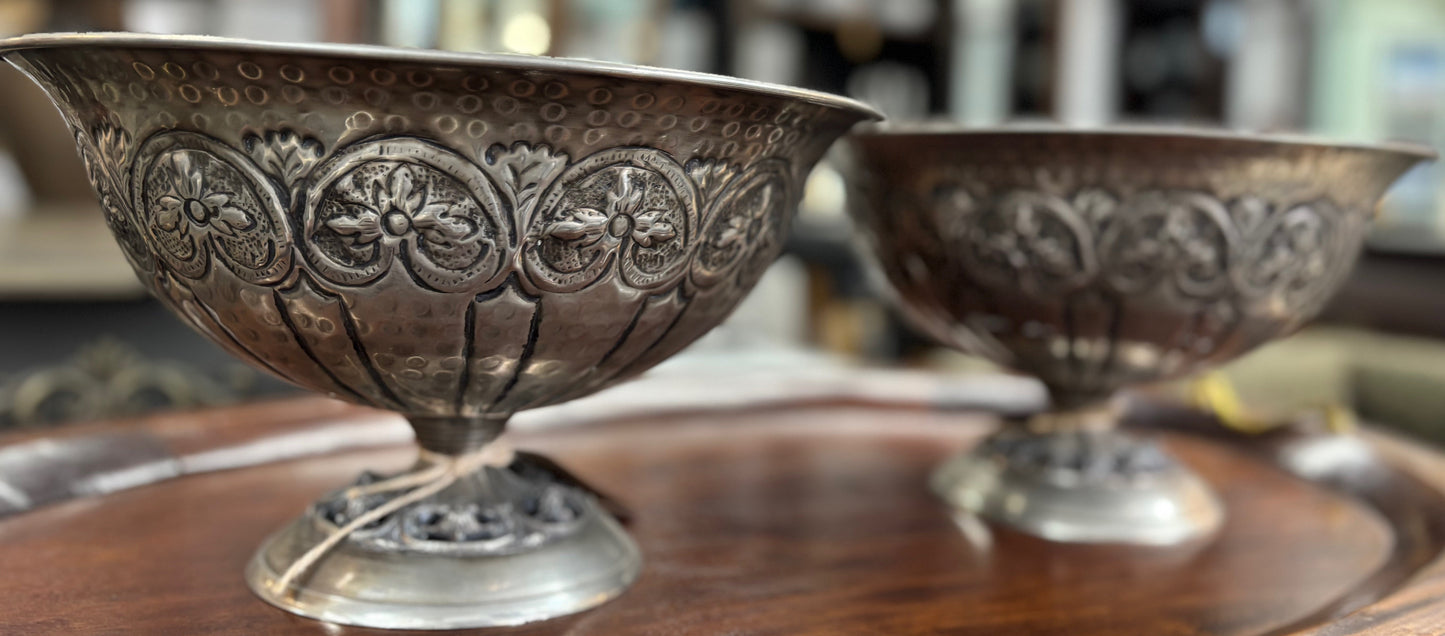 ДЕКОРАТИВНИ МЕСИНГОВИ КУПИ СЪС СРЕБЪРНО ПОКРИТИЕ