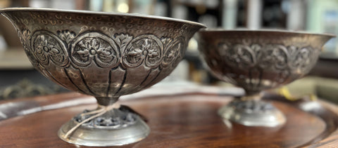 ДЕКОРАТИВНИ МЕСИНГОВИ КУПИ СЪС СРЕБЪРНО ПОКРИТИЕ