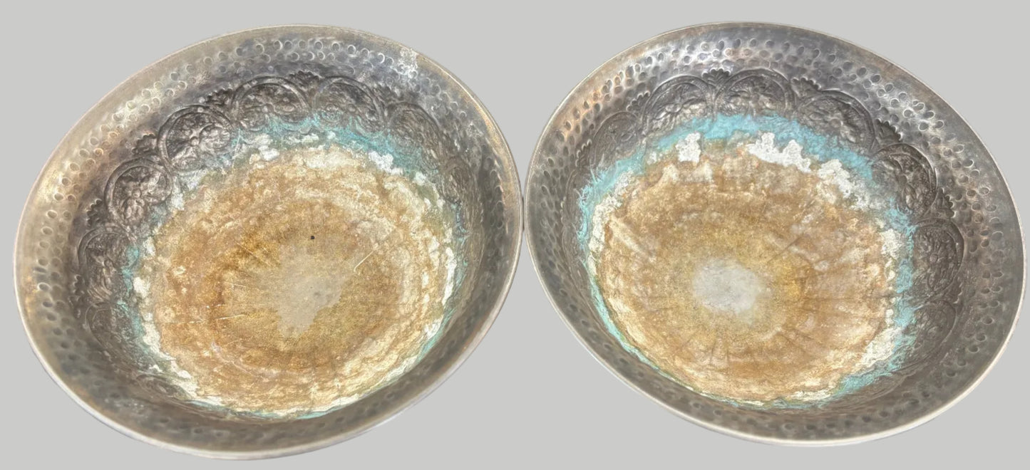 ДЕКОРАТИВНИ МЕСИНГОВИ КУПИ СЪС СРЕБЪРНО ПОКРИТИЕ