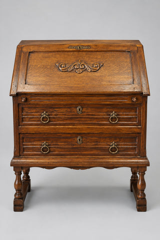 ДЪБОВ СЕКРЕТАР / бюро с падащ плот – масив/, 1940-1960 г.