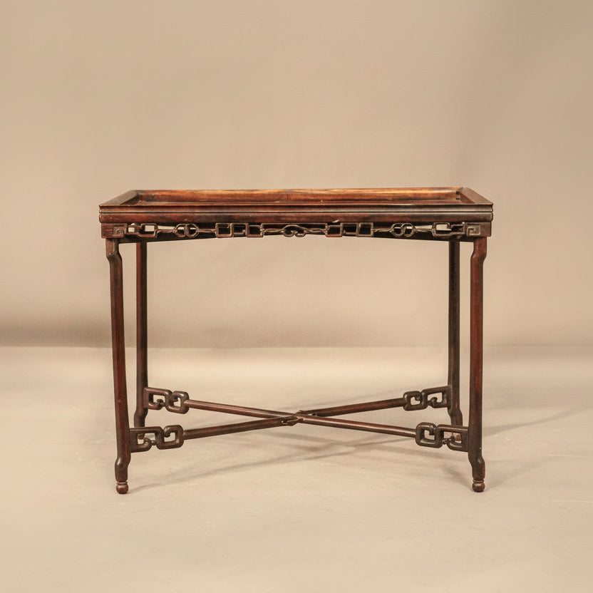 Автентична китайска масичка от розово дърво (Antique Chinese Rosewood Table) – Период 1880–1920 г. – Frontal View