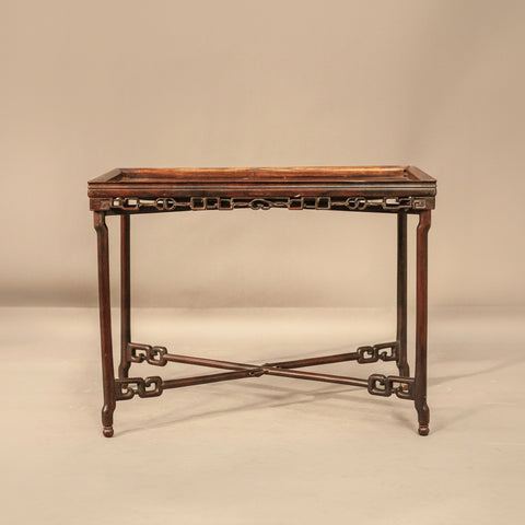 Автентична китайска масичка от розово дърво (Antique Chinese Rosewood Table) – Период 1880–1920 г. – Frontal View