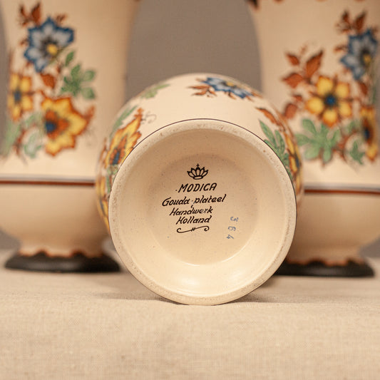 Оригинален печат за произход Gouda Holland (Authentic Gouda Holland Pottery Mark) – Ръчно изработена в Нидерландия – Bottom Signature