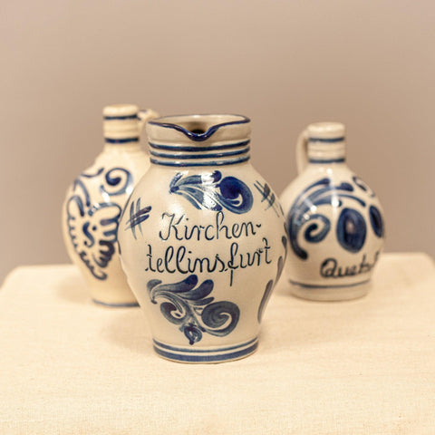 Декоративен сет „Schwarzwald Spirit“ за рустикална кухня (Decorative German Pottery Set for Cottagecore Decor) – Ръчно изработени съдове – Full Product View