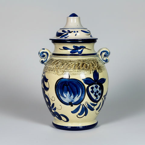 Автентично немско керамично гърне за Румтопф (Vintage German Rumtopf Ceramic Jar) – Ръчна изработка 40 см – Front View